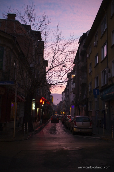 Foto urbana al tramonto - "After Market"