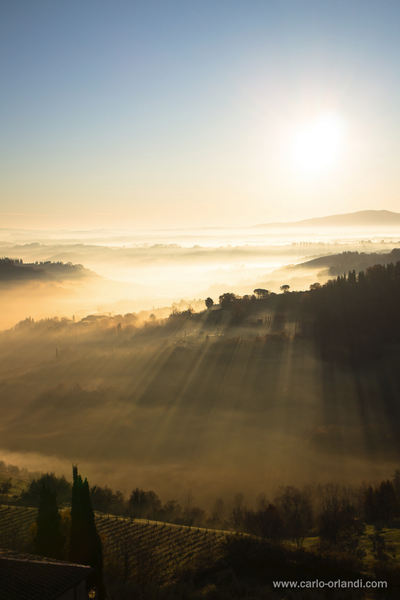 Paesaggio all'alba - "Alba dalla Cisterna"