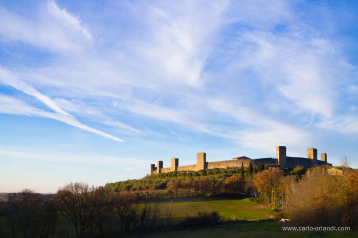 Paesaggio al tramonto - "Monteriggioni"