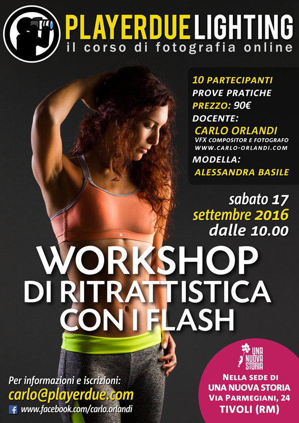 Workshop di ritrattistica con i flash