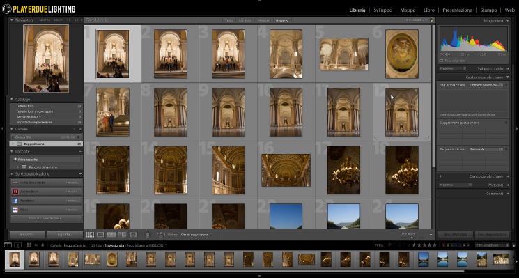 La libreria di Lightroom