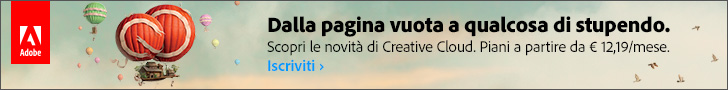 Se volete dare il vostro supporto al Corso di Lightroom CC organizzato da Playerdue Lighting e avete intenzione di abbonarvi al pacchetto per fotografi di Adobe Creative Clouds, potete cliccare sul banner qui sopra. Accedendo al sito Adobe da questo link, il progetto P2L riceverà una piccola percentuale da ogni acquisto, senza nessuna variazione al costo dell'abbonamento.