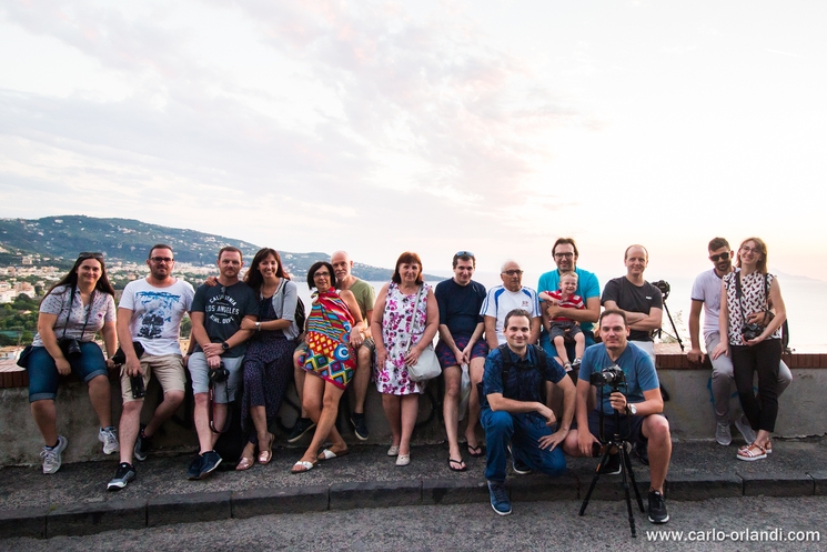 Il gruppo del megaraduno di Napoli.